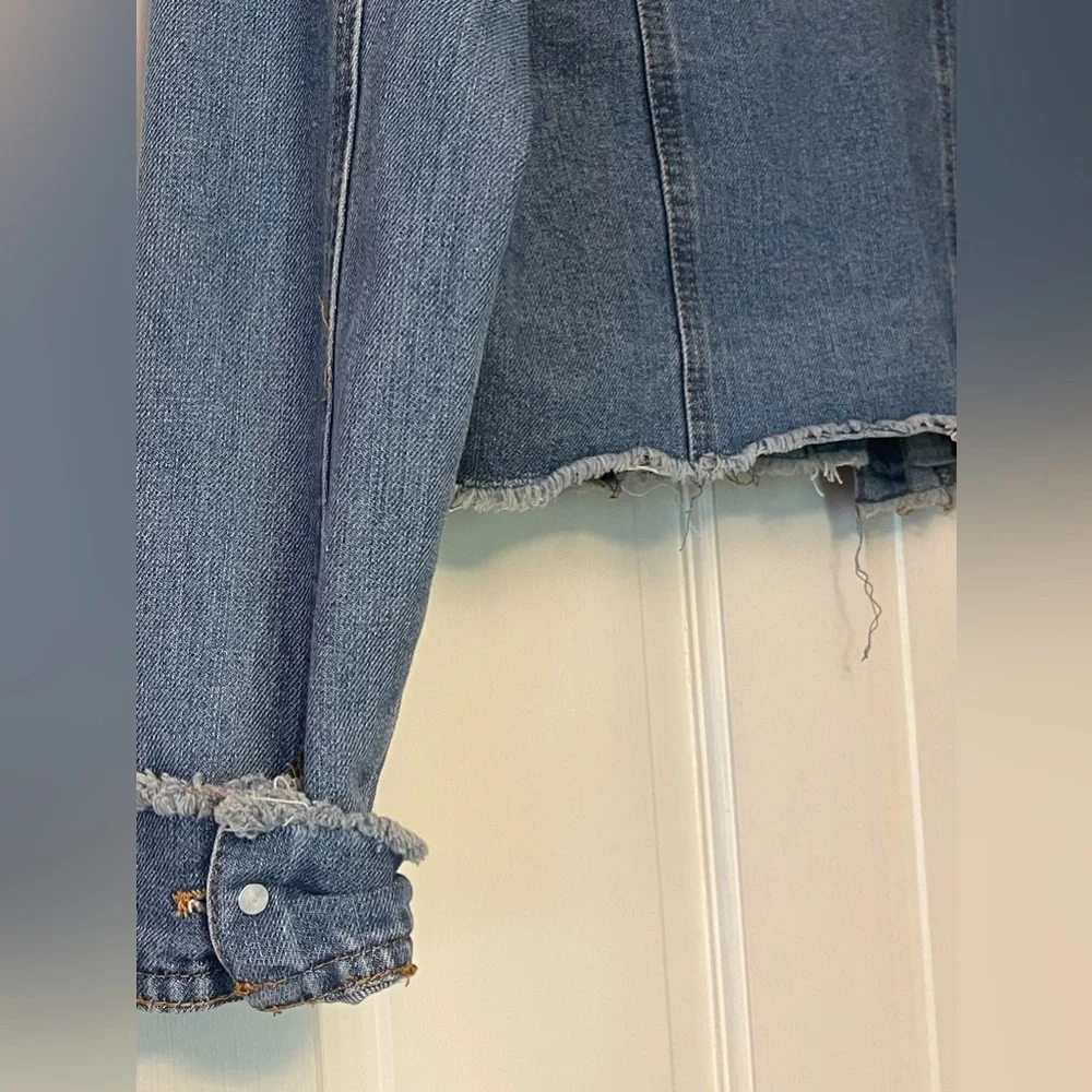 HIGHWAY‎ JEANS Cropped Denim Jacket